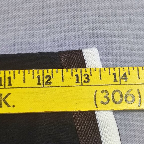 a new day pants women's size 2 black with white and brown stripes on side - Picture 9 of 13